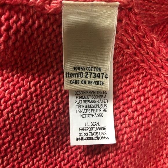 L.L. BEAN SWEATER, 100% Cotton, Tunic Length M - Picture 4 of 6